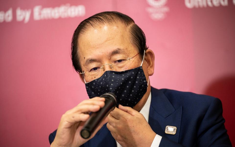 Tokyo 2020 CEO Toshiro Muto speaks during a news conference following the IOC Executive Board Meeting at the Tokyo 2020 headquarters - REUTERS