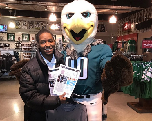 How has one Philadelphia Eagles fan scored so many free tickets from team  giveaway?