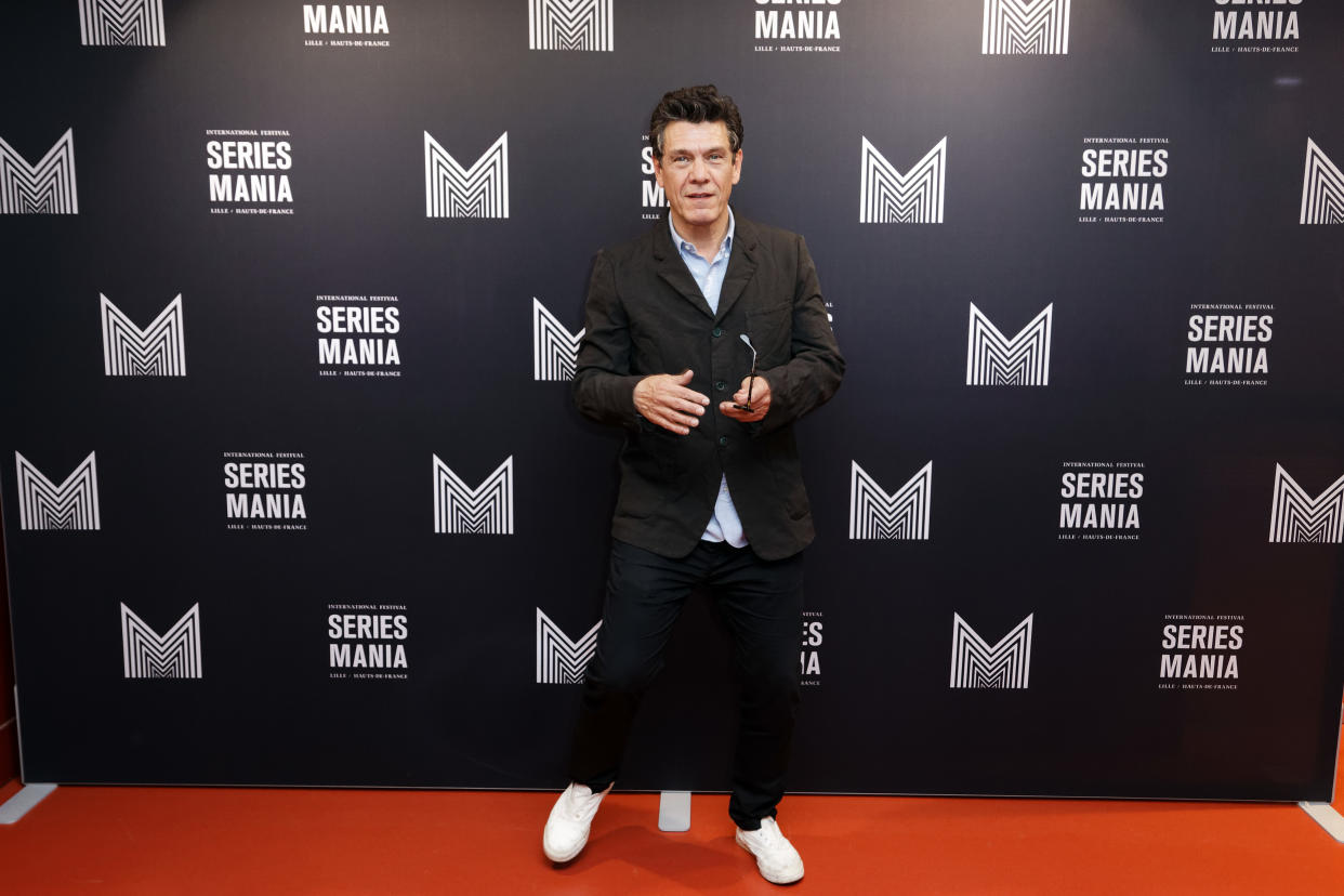 LILLE, FRANCE - APRIL 30:  Actor Marc Lavoine attends Series Mania Lille Hauts de France festival day 4 photocall on April 30, 2018 in Lille, France.  (Photo by Sylvain Lefevre/Getty Images)