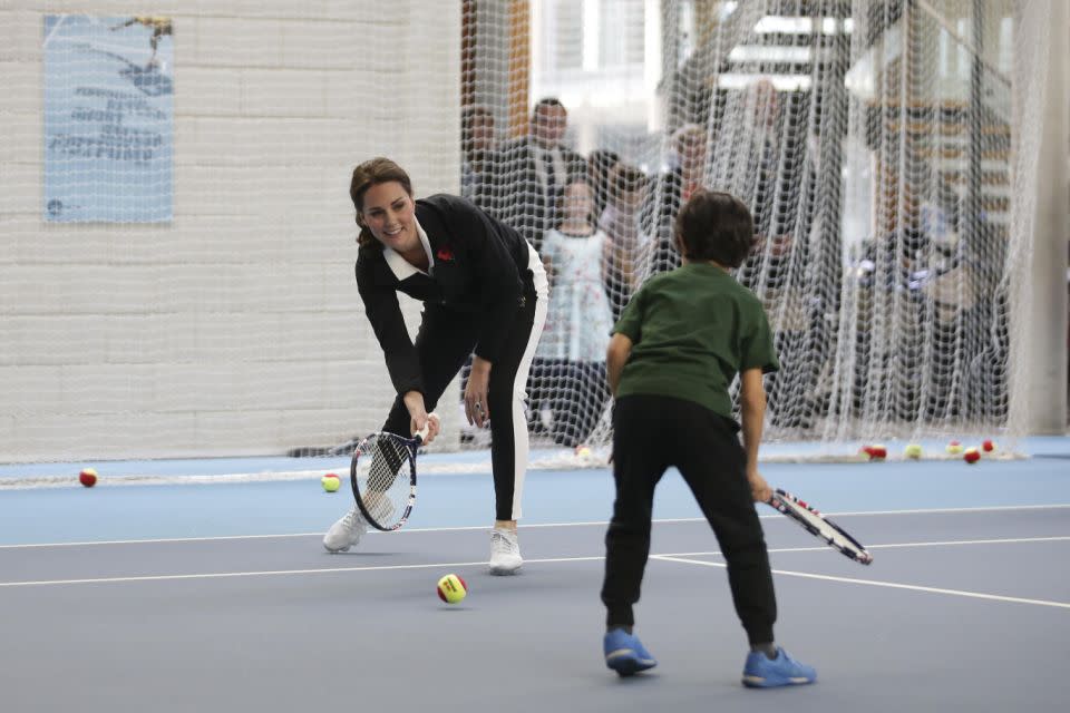 Her mother, Kate Middleton, is also a massive tennis fan. Photo: Getty Images