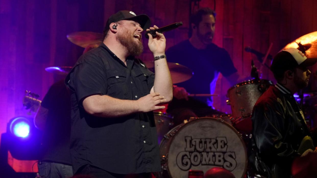 <div>AUSTIN, TEXAS - APRIL 25: Luke Combs performs onstage during the 2024 Mack, Jack & McConaughey Gala at ACL Live on April 25, 2024 in Austin, Texas. (Photo by Amy E. Price/Getty Images)</div>
