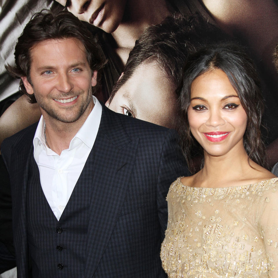 Zoe Saldana and Bradley Cooper