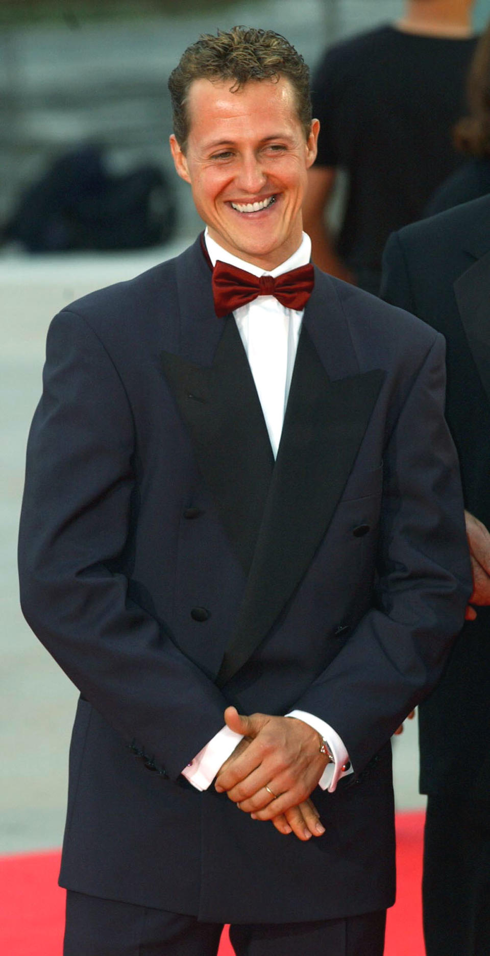 Racing driver Michael Schumacher arrives for the Laureus World Sports Awards at the Forum Grimaldi in Monte Carlo.