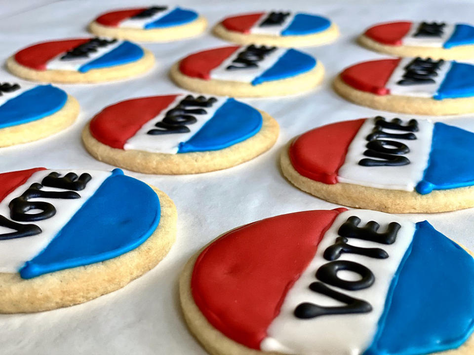 Vote cookies available from Bayou Bakery, Coffee Bar and Eatery. (Courtesy Bayou Bakery)