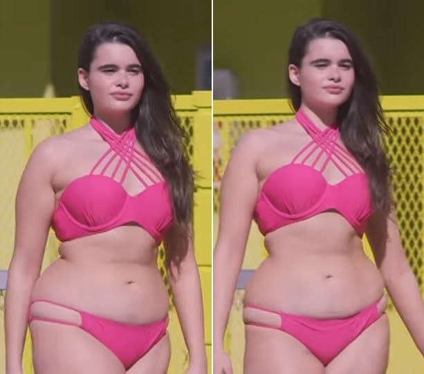 En el vídeo de promoción se puede ver a Barbie en una piscina luciendo un traje de baño en color rosa mientras suelta un alegato a favor de la belleza real que ha resultado inspirador para miles de chicas. “No ser retocada en las imágenes es algo muy importante para mí”, dice. (Aerie)