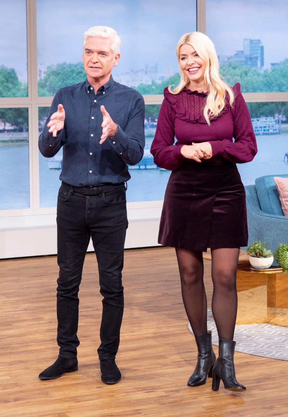 Phillip Schofield and Holly Willoughby on 'This Morning' TV show, London, UK - 27 Sep 2022