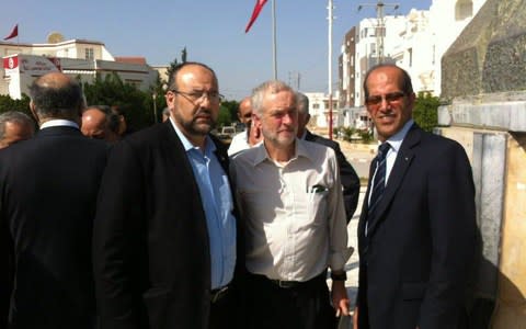 Jeremy Corbyn during a trip to Tunisia in 2014