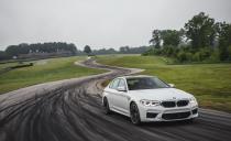 <p>And now we present the quickest of 2018, beginning with the <a rel="nofollow noopener" href="https://www.caranddriver.com/bmw/m5" target="_blank" data-ylk="slk:all-new BMW M5;elm:context_link;itc:0;sec:content-canvas" class="link ">all-new BMW M5</a>. It is the only sedan on this list, and it also happens to be the quickest sedan <em>we've ever tested</em>. Credit the M5's all-wheel drive for its impressive launch traction (this is the first M5 ever to have all-wheel drive-the rest have been rear-drive), which makes the most of the twin-turbocharged V-8's 600 horsepower, delivering a smoking 2.8-second rip to 60 mph. </p>