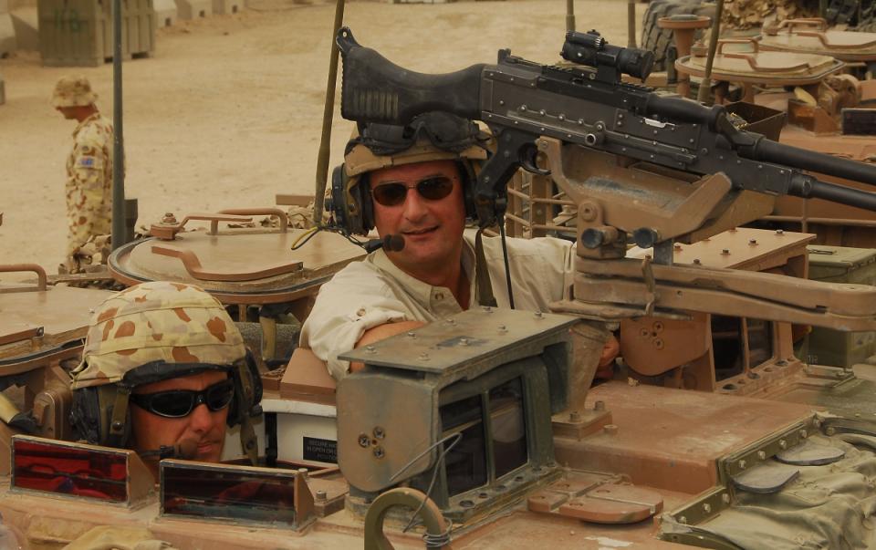 Kochie reported live from the war in Iraq in 2006 