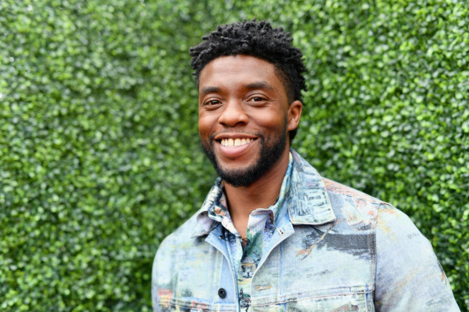 Chadwick Boseman smiling