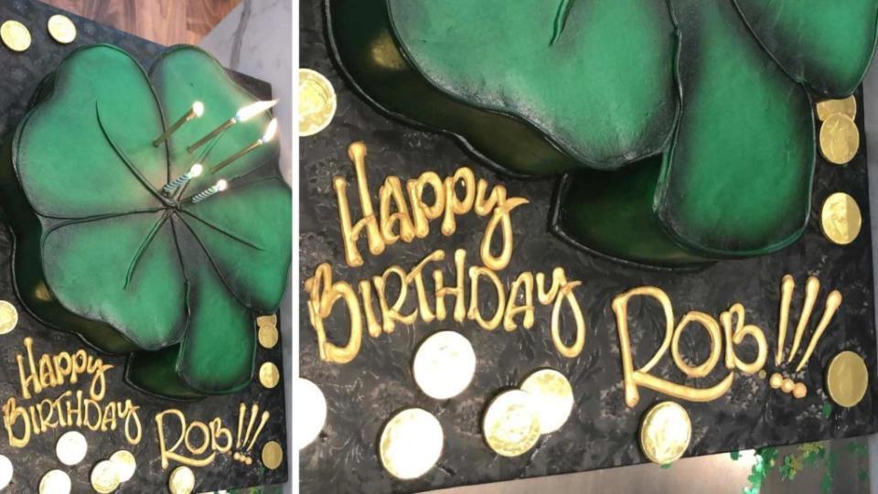 <p>Rob Kardashian got two special parties over the weekend to celebrate his birthday, but we can guess which one he probably liked more, as his daughter planned her very first party for him! 2-year-old Dream was scheduled to spend Rob’s actual birthday, on St. Patrick’s Day, with mommy Blac Chyna, so she planned a party […]</p> <p>The post <a rel="nofollow noopener" href="https://theblast.com/dream-kardashian-rob-kardashian-birthday-party-st-patrick/" target="_blank" data-ylk="slk:Dream Kardashian Throws Daddy Rob a St. Patrick’s Birthday Party Before Exchange with Blac Chyna;elm:context_link;itc:0;sec:content-canvas" class="link ">Dream Kardashian Throws Daddy Rob a St. Patrick’s Birthday Party Before Exchange with Blac Chyna</a> appeared first on <a rel="nofollow noopener" href="https://theblast.com" target="_blank" data-ylk="slk:The Blast;elm:context_link;itc:0;sec:content-canvas" class="link ">The Blast</a>.</p>