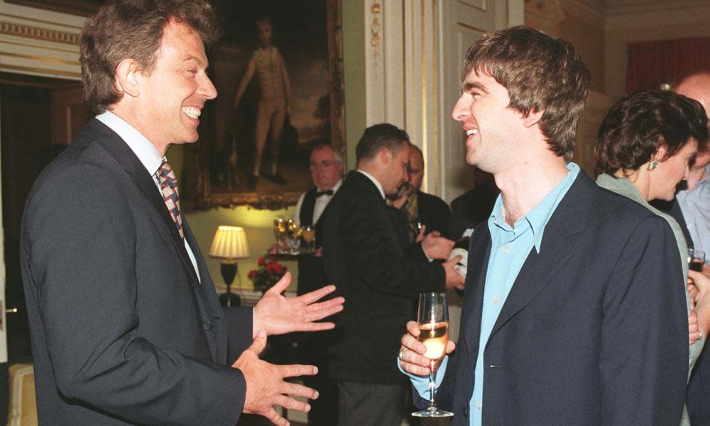 Tony Blair and Noel Gallagher