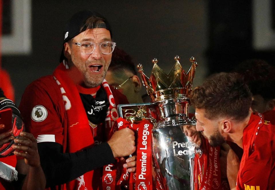 Liverpool legend: Jurgen Klopp ended the club's 30-year wait for a top-flight title (Pool via REUTERS)