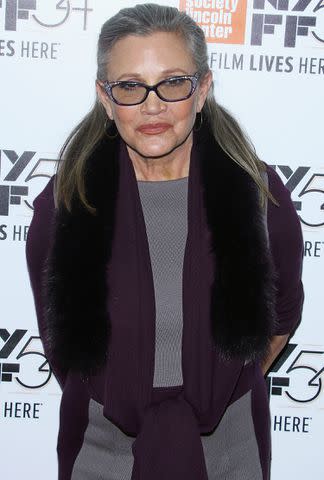 <p>Jim Spellman/WireImage</p> Carrie Fisher in October 2016, two months before her death.