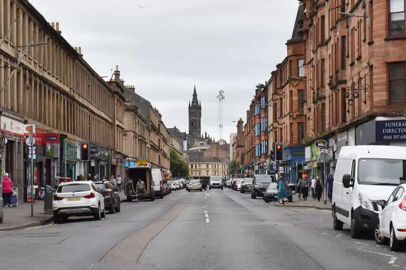 Dumbarton Road in Partick, Glasgow.