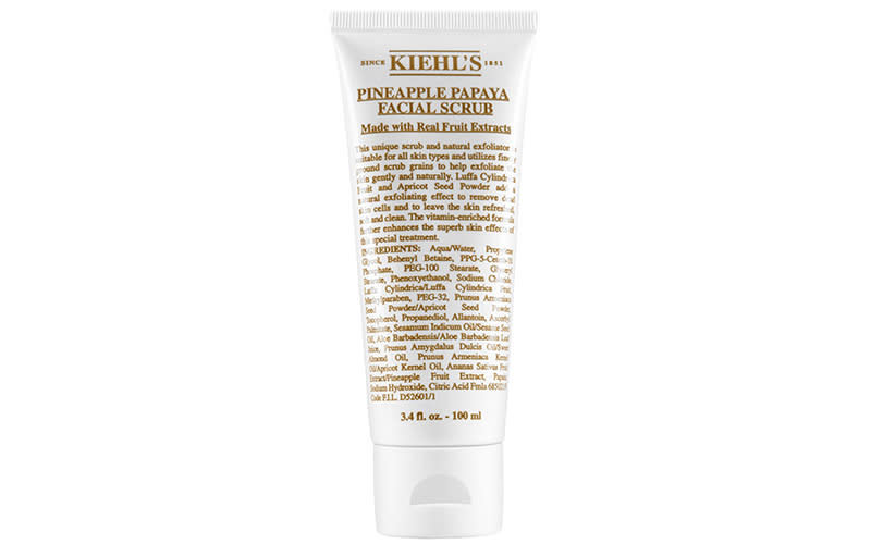 kiehls pineapple papaya facial scrub 10 Top Rated Face Scrubs That *Wont* Harm Sea Creatures