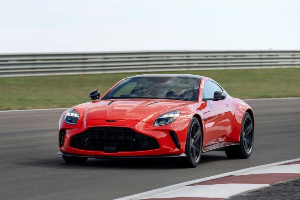 a red sports car on a race track
