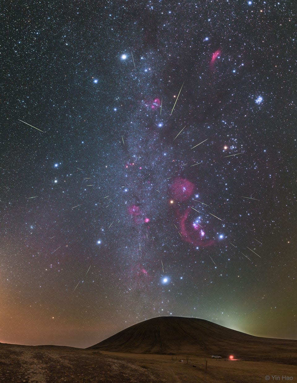 Orionids Meteors, shown here over Inner Mongolia. An Orionids meteor shower will be visible from Bucks County beginning on Tuesday, Sept. 26. NASA said peak viewing conditions for the Orionids meteor shower will be Saturday, Oct. 21.