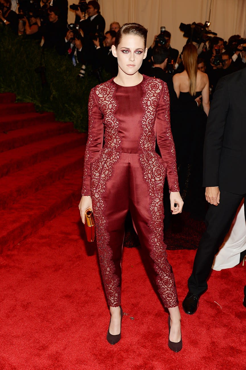 <p>Wearing Stella McCartney at the Met Gala (May 2013)</p>