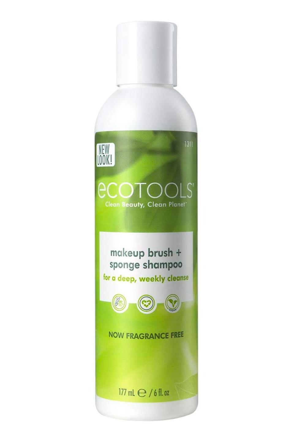 2) EcoTools Makeup Brush Cleansing Shampoo