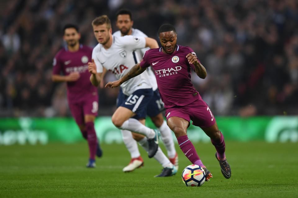 Raheem Sterling finished off Tottenham with the third goal