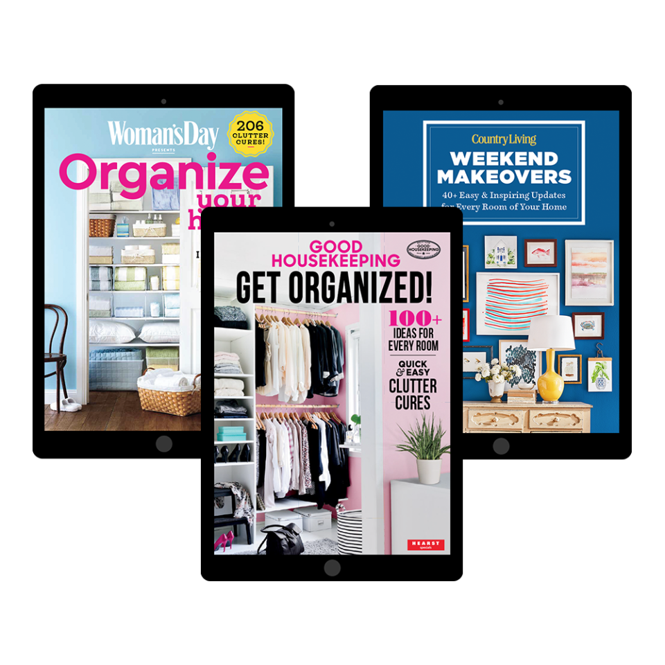 <p>Discover brilliant ways to get organized, declutter, and make over any room. These downloadable digital guides make it easier than ever to give your home a refresh. Visit our store to find dozens of ideas from <em>Good Housekeeping</em> and our sister brands.</p><p><a class="link " href="https://shop.goodhousekeeping.com/for-the-home.html?source=_ed_GHK_SpringRefresh_8" rel="nofollow noopener" target="_blank" data-ylk="slk:SHOP NOW;elm:context_link;itc:0;sec:content-canvas">SHOP NOW</a></p>