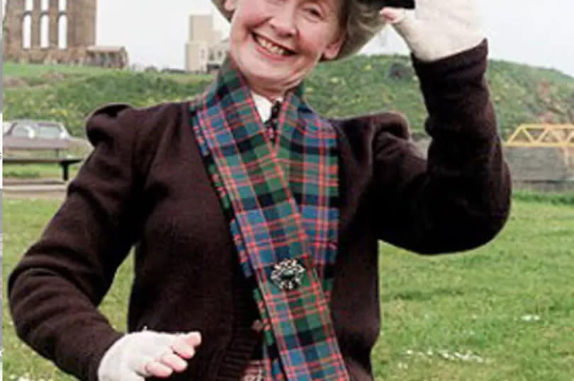 Gudrun Ure, Supergran, was instantly recognisable thanks to her tartan bunnet and scarf