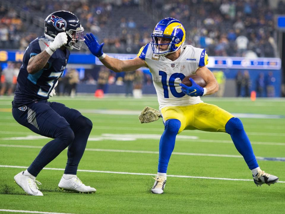 Cooper Kupp makes a play against the Tennessee Titans.