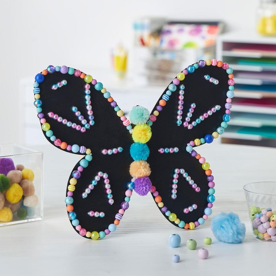 <p><a href="https://go.redirectingat.com?id=74968X1596630&url=https%3A%2F%2Fwww.michaels.com%2Fbeaded-butterfly-art%2FB_92534.html%3Fproductsource%3Dprojects&sref=https%3A%2F%2Fwww.goodhousekeeping.com%2Fhome%2Fcraft-ideas%2Fg39762537%2Fcrafts-for-kids%2F" rel="nofollow noopener" target="_blank" data-ylk="slk:Shop Now;elm:context_link;itc:0;sec:content-canvas" class="link ">Shop Now</a></p><p>Beaded Butterfly Art</p><p>$1.00</p><p>michaels.com</p><span class="copyright">Creatology </span>