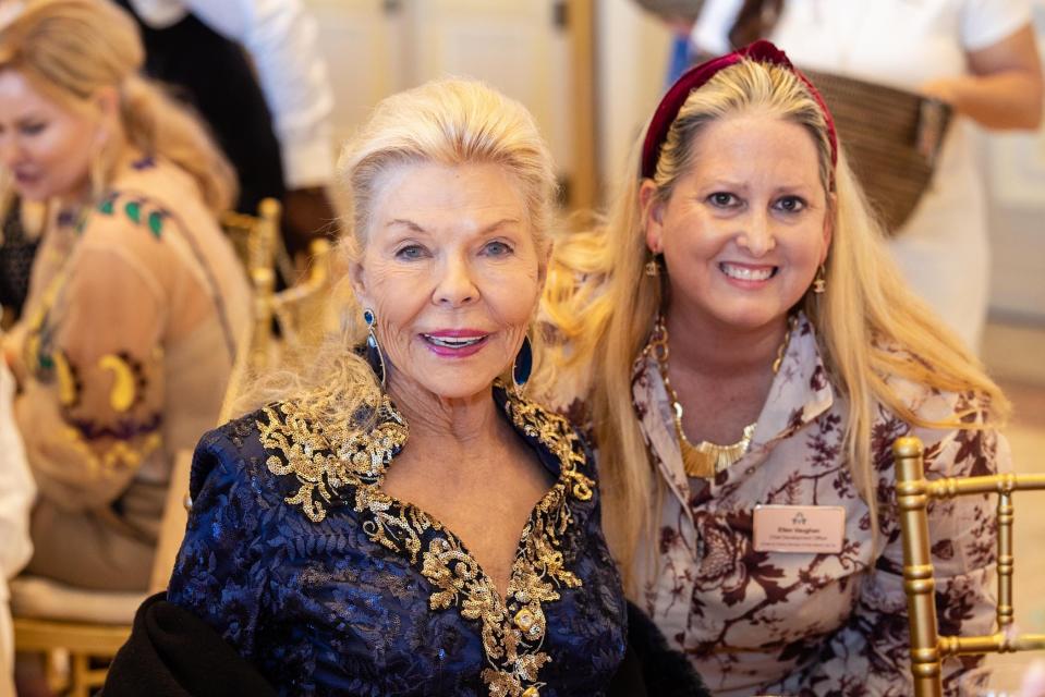 Lois Pope and Ellen Vaughan attend the Old Bags Luncheon benefiting the Center for Family Services on Feb. 22. The 25th annual version is slated to be held Feb. 21.