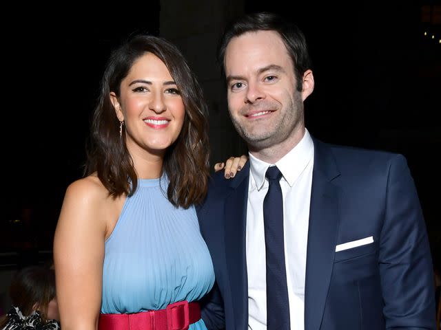 <p>Emma McIntyre/Getty</p> D'Arcy Carden and Bill Hader attend the Fifth Annual InStyle Awards at The Getty Center on October 21, 2019 in Los Angeles, California.