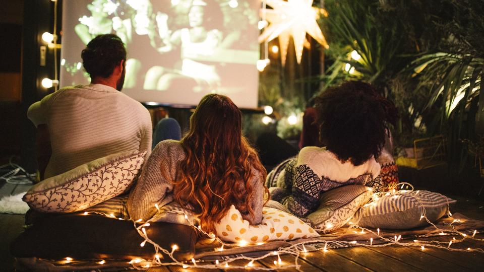 With a projector and screen, you can host your own backyard movie screenings.