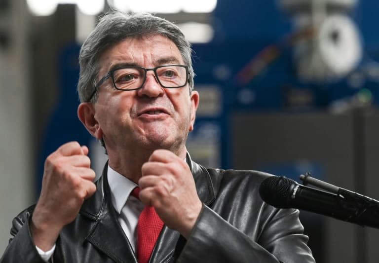 Le chef de LFI et candidat à la présidentielle 2022 Jean-Luc Mélenchon à Saint-Claude, dans le Jura, le 10 juin 2021 - PHILIPPE DESMAZES © 2019 AFP