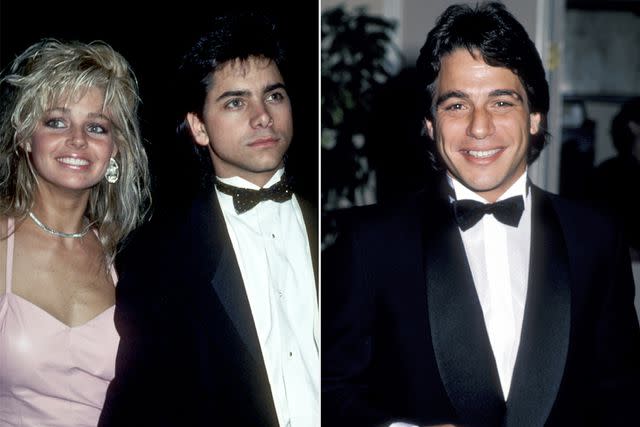 <p>Ron Galella/Ron Galella Collection via Getty; Ron Galella, Ltd./Ron Galella Collection via Getty</p> (L-R) Teri Copley, John Stamos and Tony Danza are pictured.