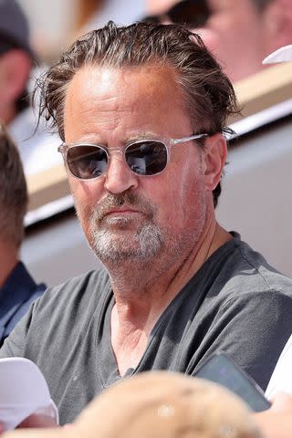 <p>Best Image / BACKGRID</p> Matthew Perry at the French Open in Paris on June 9.