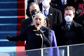 Lady Gaga sings the National Anthem at President Joe Biden's inauguration