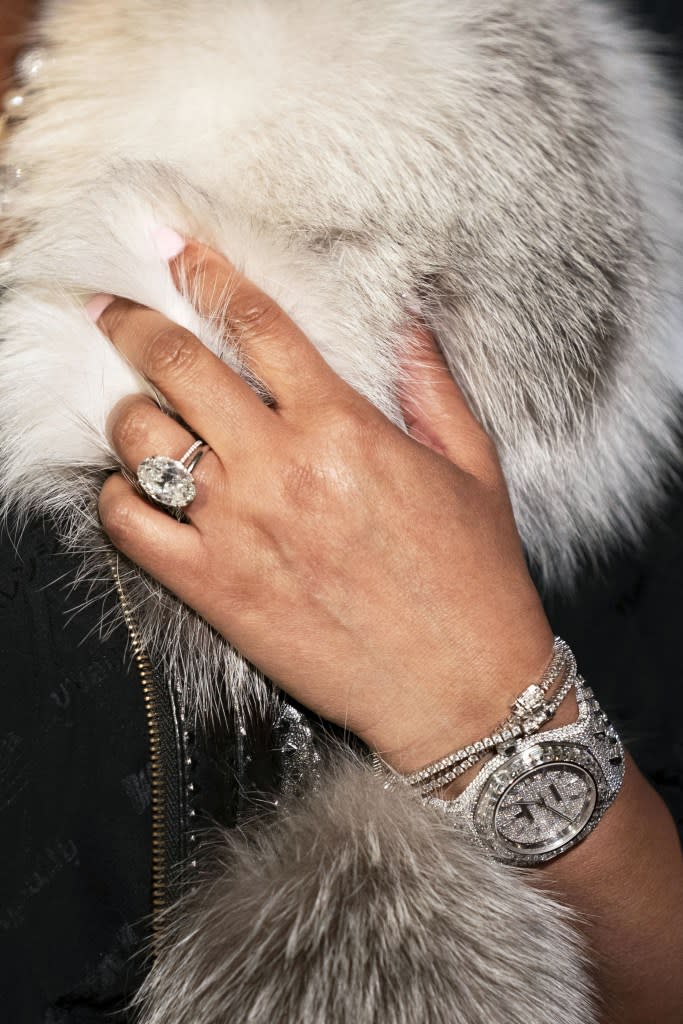 Ashanti sported this ring at the Mark Twain Prize ceremony. Bonnie Cash/UPI/Shutterstock