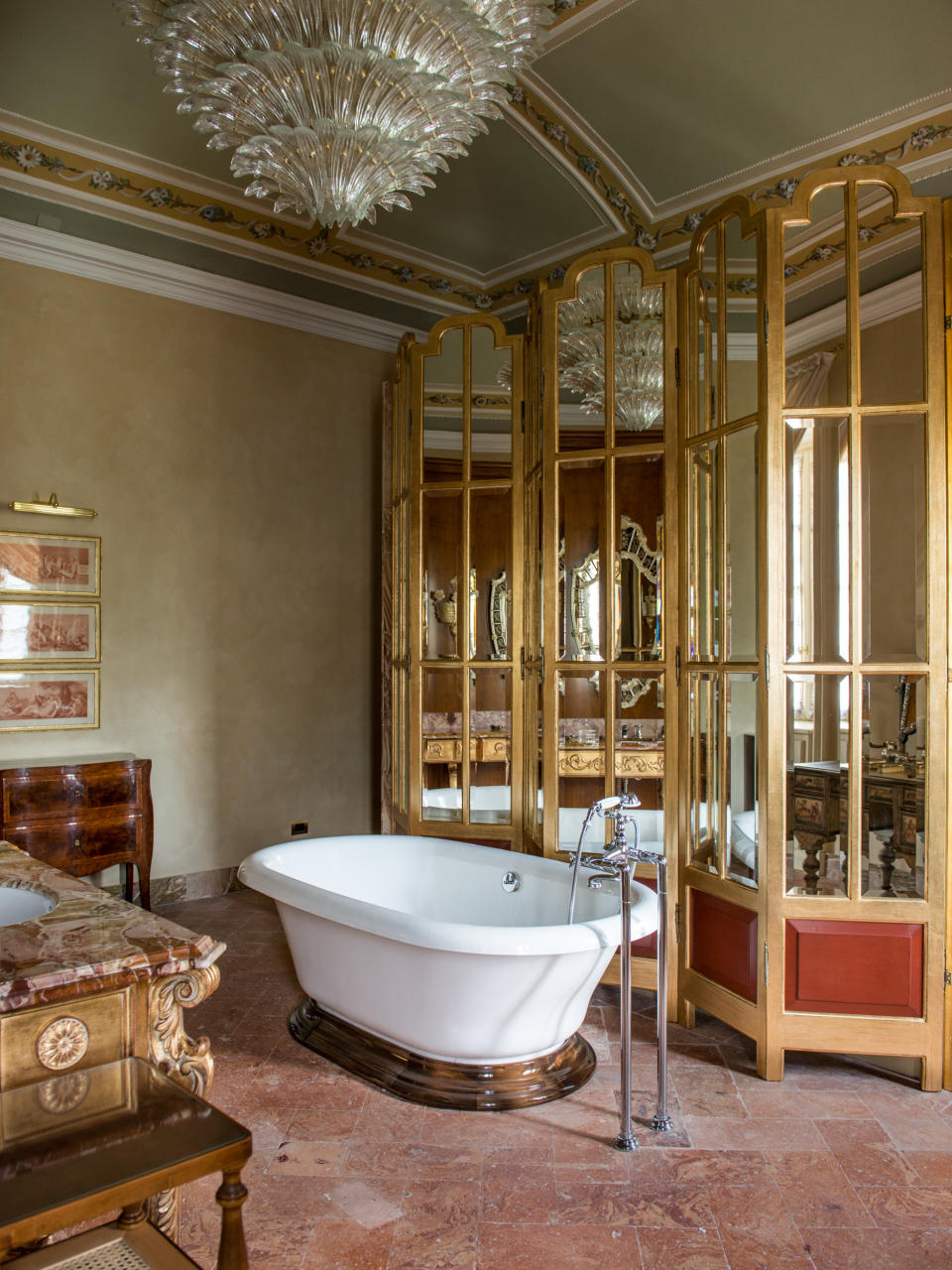Details of the Bellini suite at Passalacqua. - Credit: Ricky Monti/Courtesy of Passalacqua