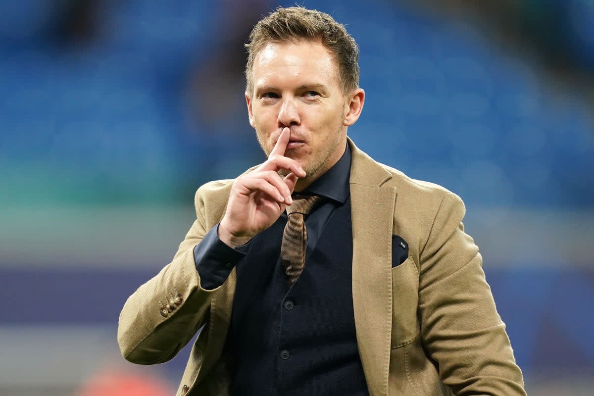 Former RB Leipzig manager Julian Nagelsmann (John Walton/PA) (PA Archive)