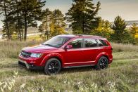 <p><strong>MSRP:</strong> $24,740 <strong>Engine:</strong>2.5-liter inline-4 <strong>EPA Combined:</strong> 21 mpg</p><p>While the<a href="https://www.caranddriver.com/dodge/journey" rel="nofollow noopener" target="_blank" data-ylk="slk:Journey;elm:context_link;itc:0;sec:content-canvas" class="link "> Journey </a>is undeniably outdated, it remains a very affordable alternative to newer rivals. And despite an unspectacular interior and weak handling, the Dodge’s three-row seating and user-friendly infotainment are plusses. We would point out that while this flavor of the Journey is a bargain, it has less cargo space than other three-row competitors. </p>