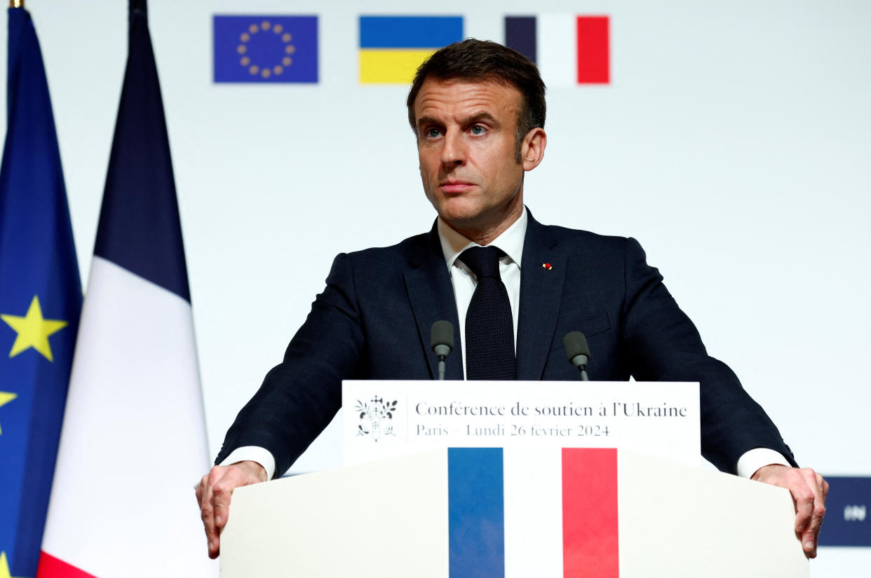 War die Aussage von Emmanuel Macron ein Fehler? (Bild: REUTERS/Gonzalo Fuentes/Pool)