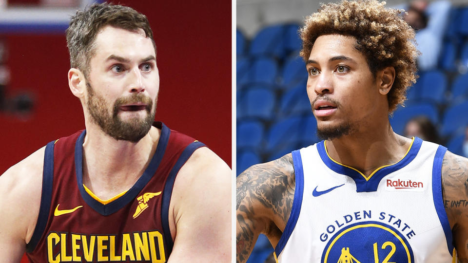 Kevin Love is nearing a return from a lengthy injury absence, while Kelly Oubre Jr has turned around his dismal start to the NBA season. Pictures: Getty Images