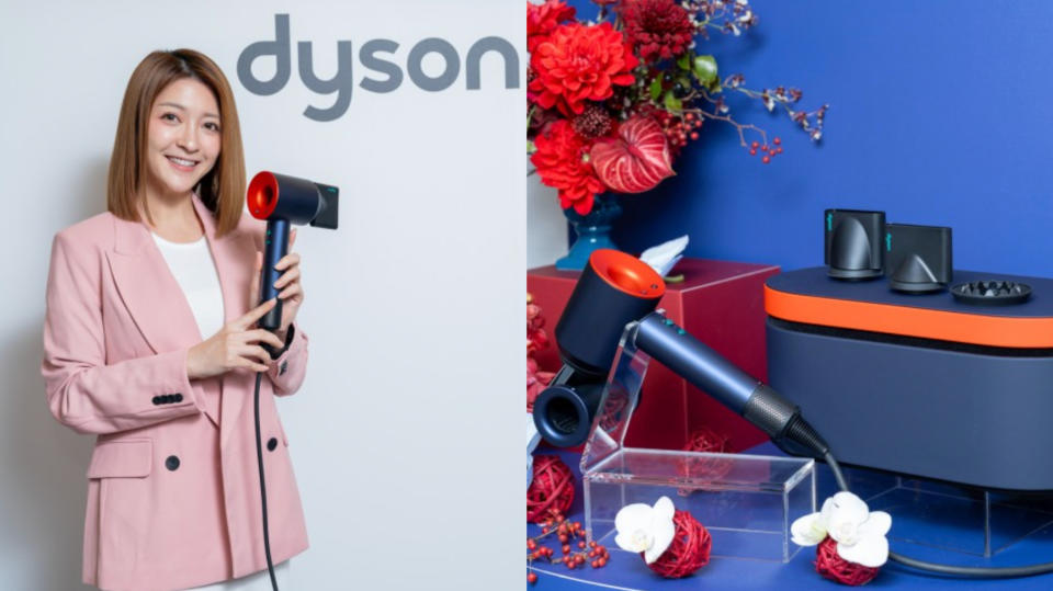 2024龍年限量美妝品推薦：Dyson Supersonic™ 普魯士藍托帕石新色登場 龍年限定色 NT.1,4600(圖片來源：Dyson)