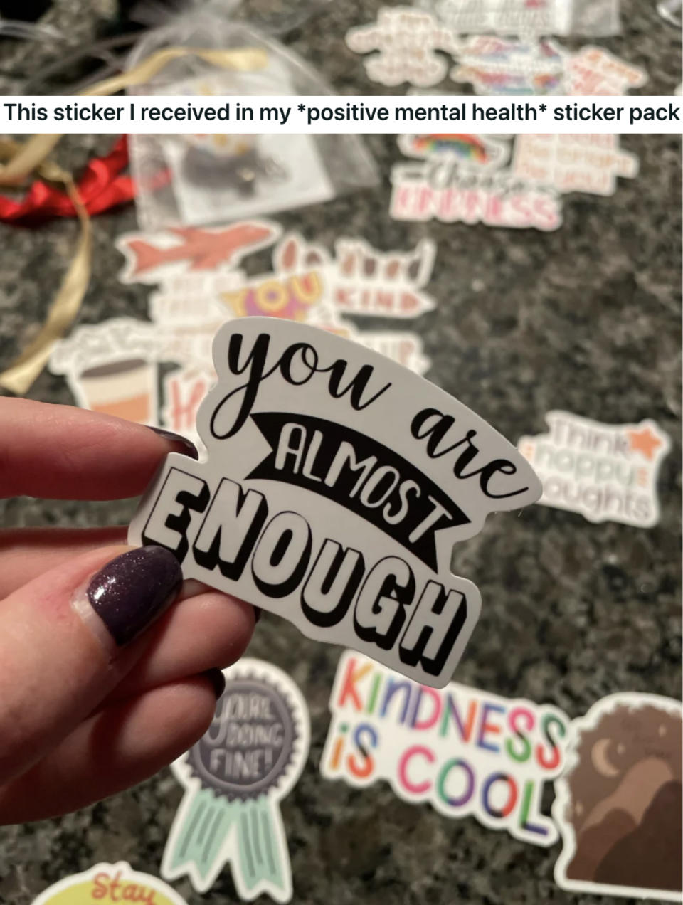 "You are almost enough"