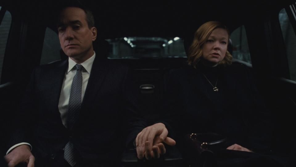 Matthew Macfadyen and Sarah Snook in the Succession series finale