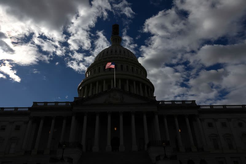 The U.S. Capitol building is seen in Washington as Republicans work to choose a new Speaker of the House