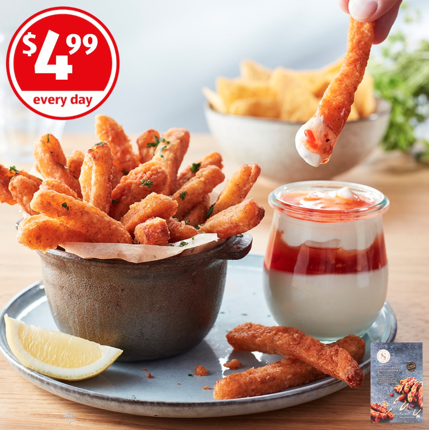 Aldi promotional shot for best-selling Halloumi Fries 