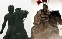 <b>Alexander (2004) </b><br><br> Paintings and sculptures of Alexander the Great might be a little unreliable, but what is generally acknowledged by historians is his fair complexion and mop of blonde hair. Collin Farrell has neither, so was forced to don one of cinema’s most unconvincing wigs throughout.