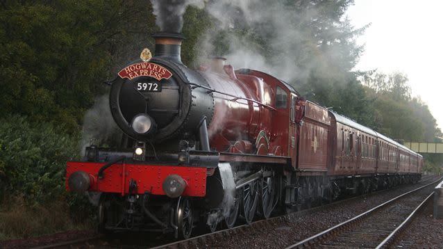 The 'Hogwarts Express' as it appeared in the Harry Potter movies. Source: Flickr