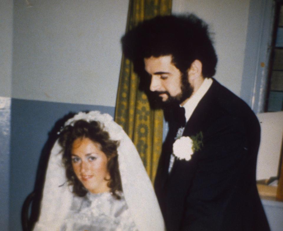 Peter Sutcliffe and his wife Sonia on their wedding day - Andrew Varley /Shutterstock